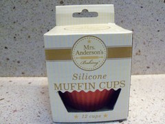 Mrs. Anderson's Silicone Muffin Cup, Red-Set of 12